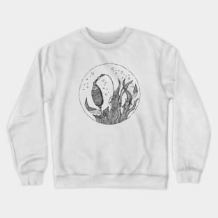 Fish Bait Illustration Crewneck Sweatshirt